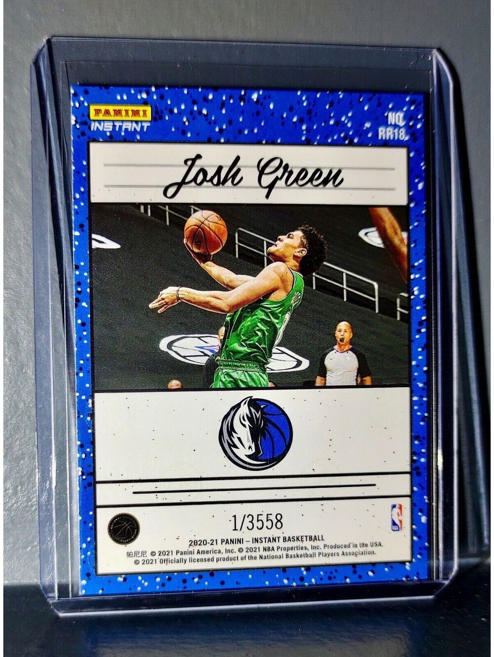 Josh Green 2020-2021 Panini NBA Instant #18 Rated Rookie Retro Card 1/3558 - Picture 2 of 2
